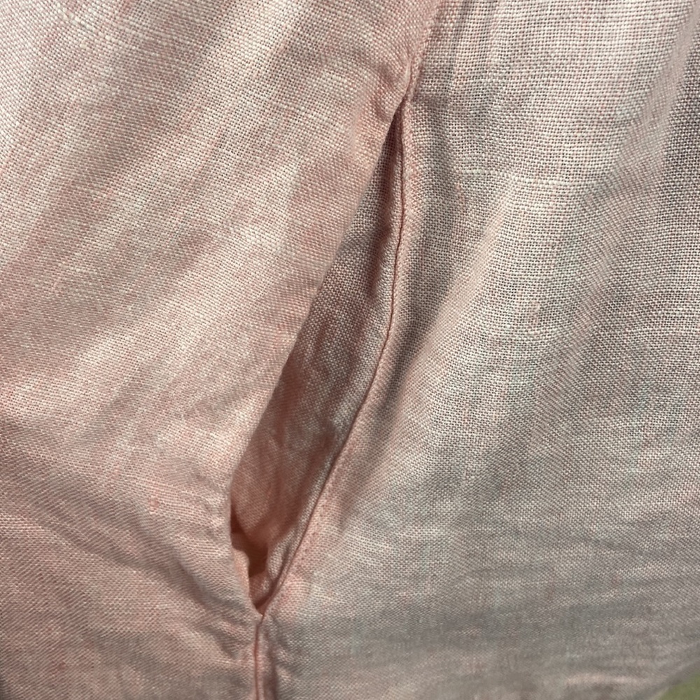 Cynthia Rowley 100% Linen 3 Colored Dress with Pockets - Picture 5 of 8